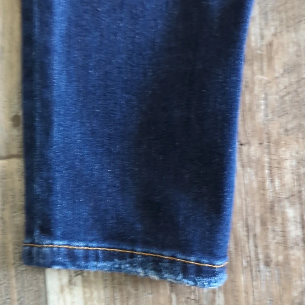 BRIDGE By GLY Mid Rise Skinny stretch distressed jeans style #BG5100L sz 27 tall - Picture 12 of 13